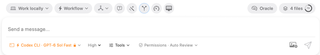 RepoPrompt session composer with workflow, context, model, tools, and permission controls